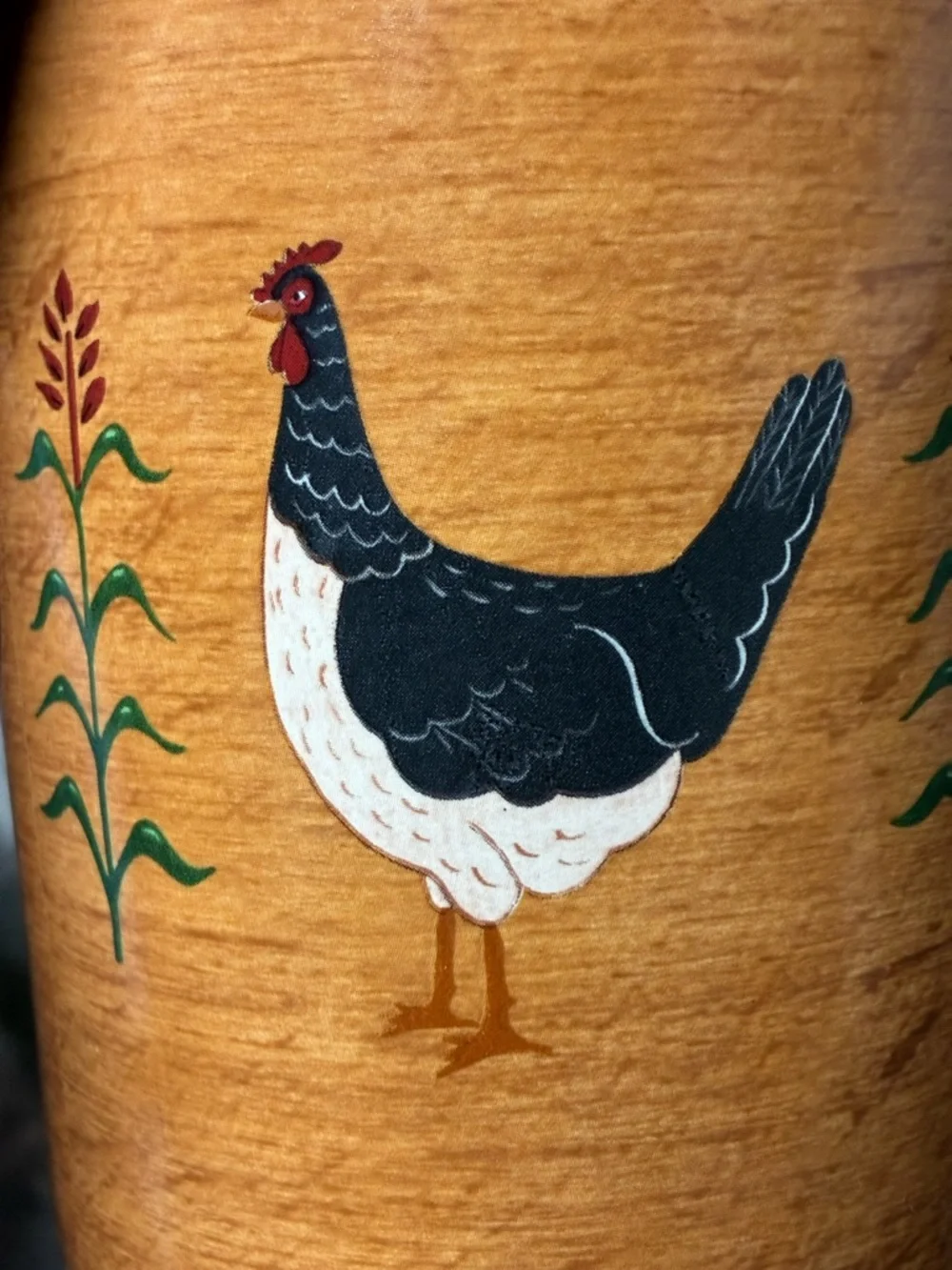 Rooster Ceramic Utensil Crock Warren Kimble Country quartet